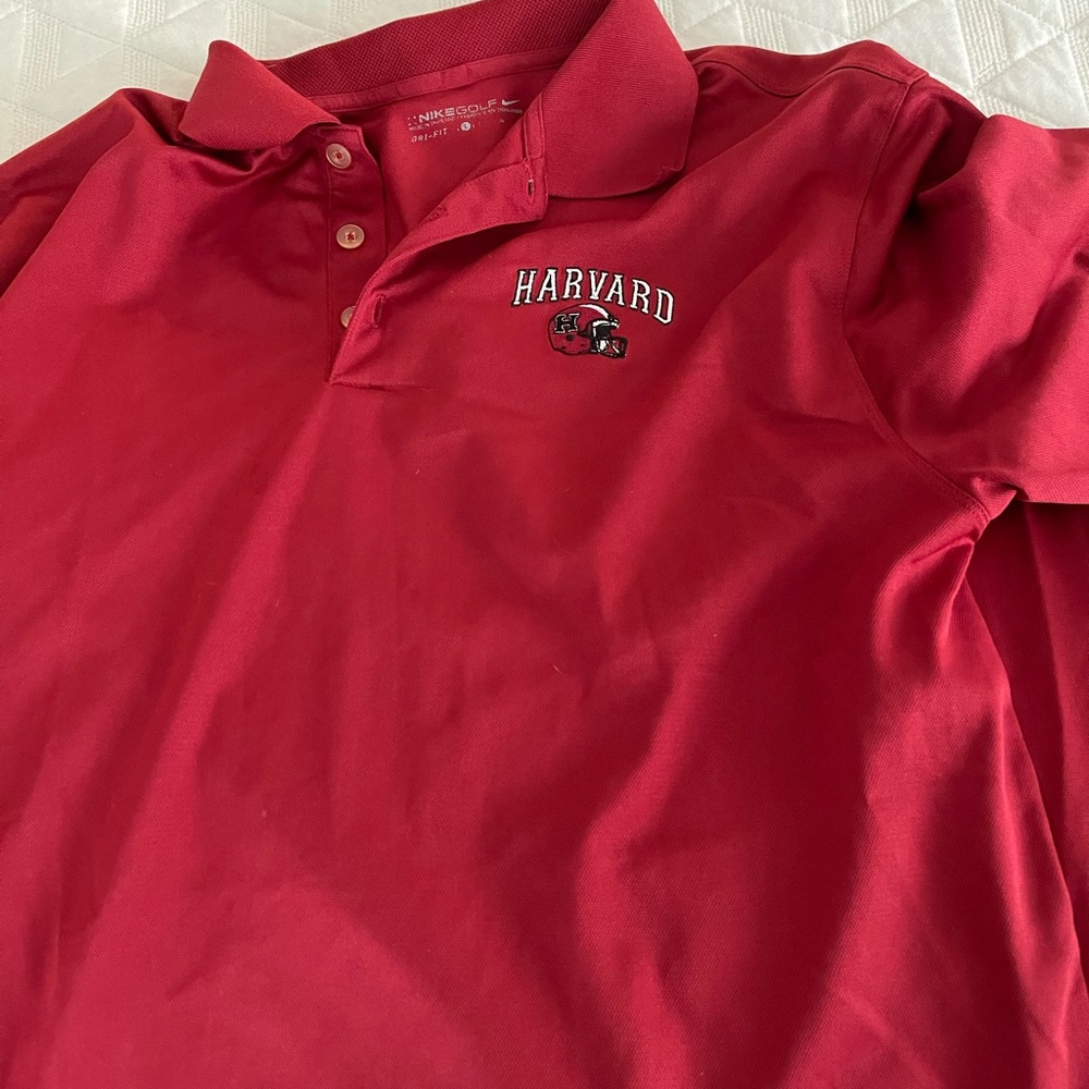 Nike Harvard Football Golf Polo